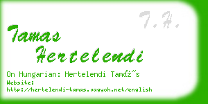 tamas hertelendi business card